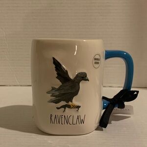 Rae Dunn Harry Potter Ravenclaw Double Sided Ceramic Mug Blue Inside/Handle NEW